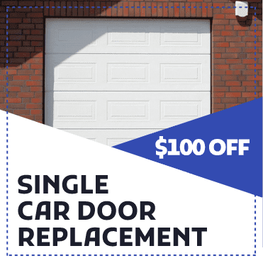 $100 OFF Single Car Door Replacement